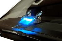LED Frontwarnleuchte/ Scheibenblitzer PD9 blau oder gelb