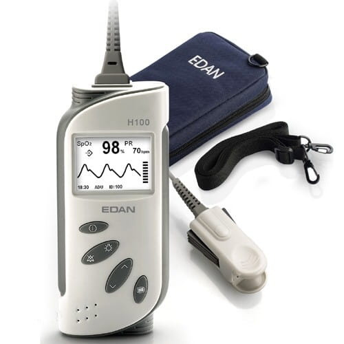 H100B Handheld Pulsoximeter mit ALARM und Fingersensor